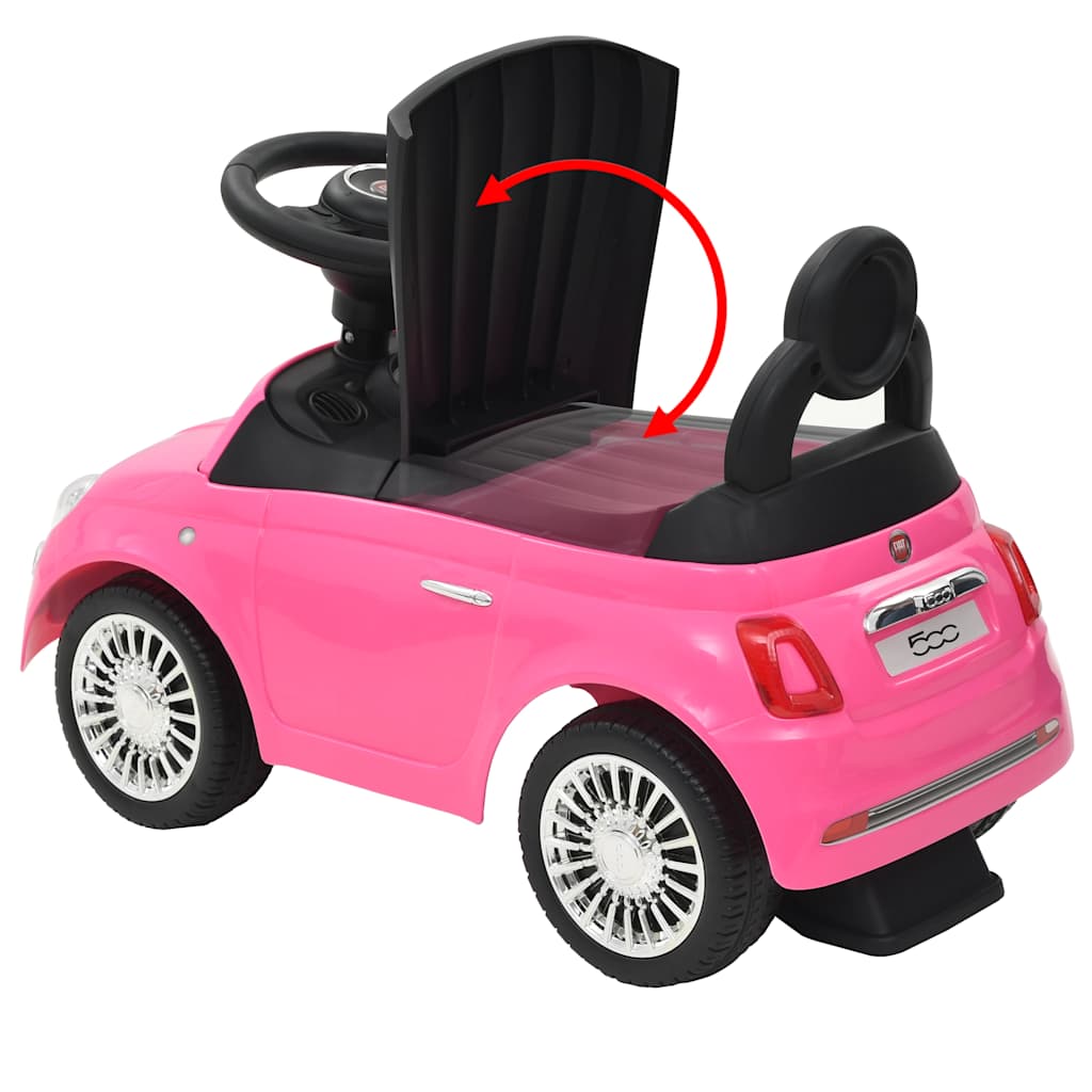 Gåbil Fiat 500 rosa