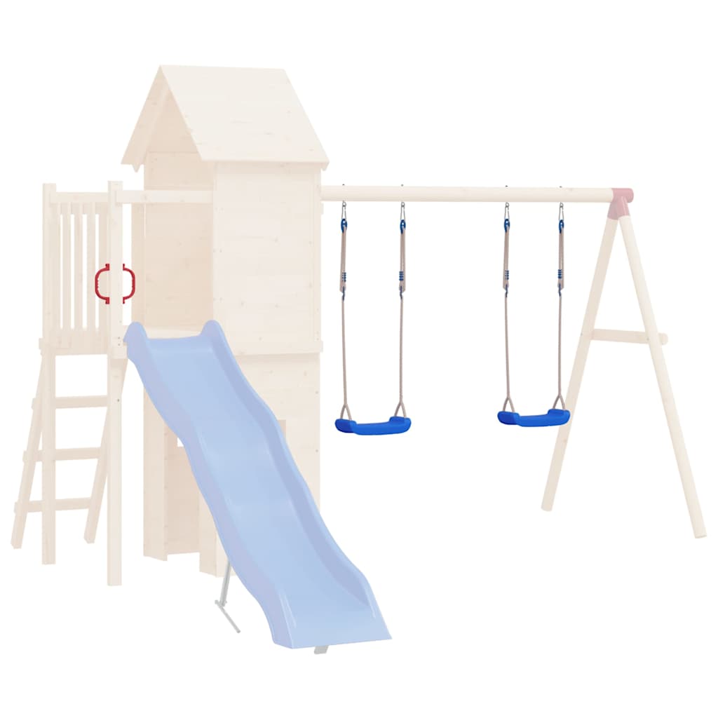 Huskeseter med tau 2 stk blå 37x15 cm polyeten