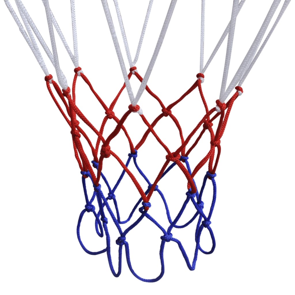 Innendørs basketballsett med kurv, ball og pumpe