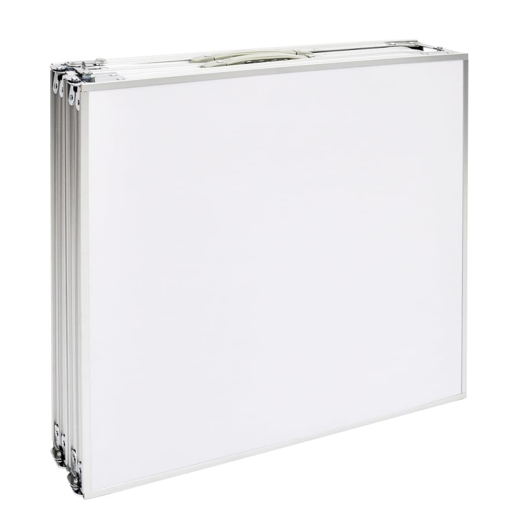 Sammenleggbart campingbord høydejusterbar aluminium 240 x 60 cm