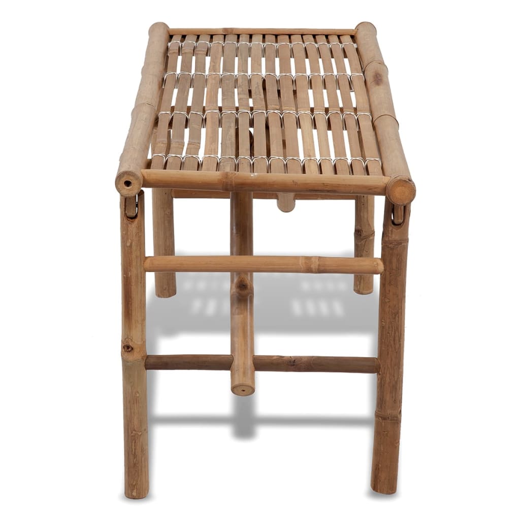 Sammenleggbar hagebenk 118 cm bambus