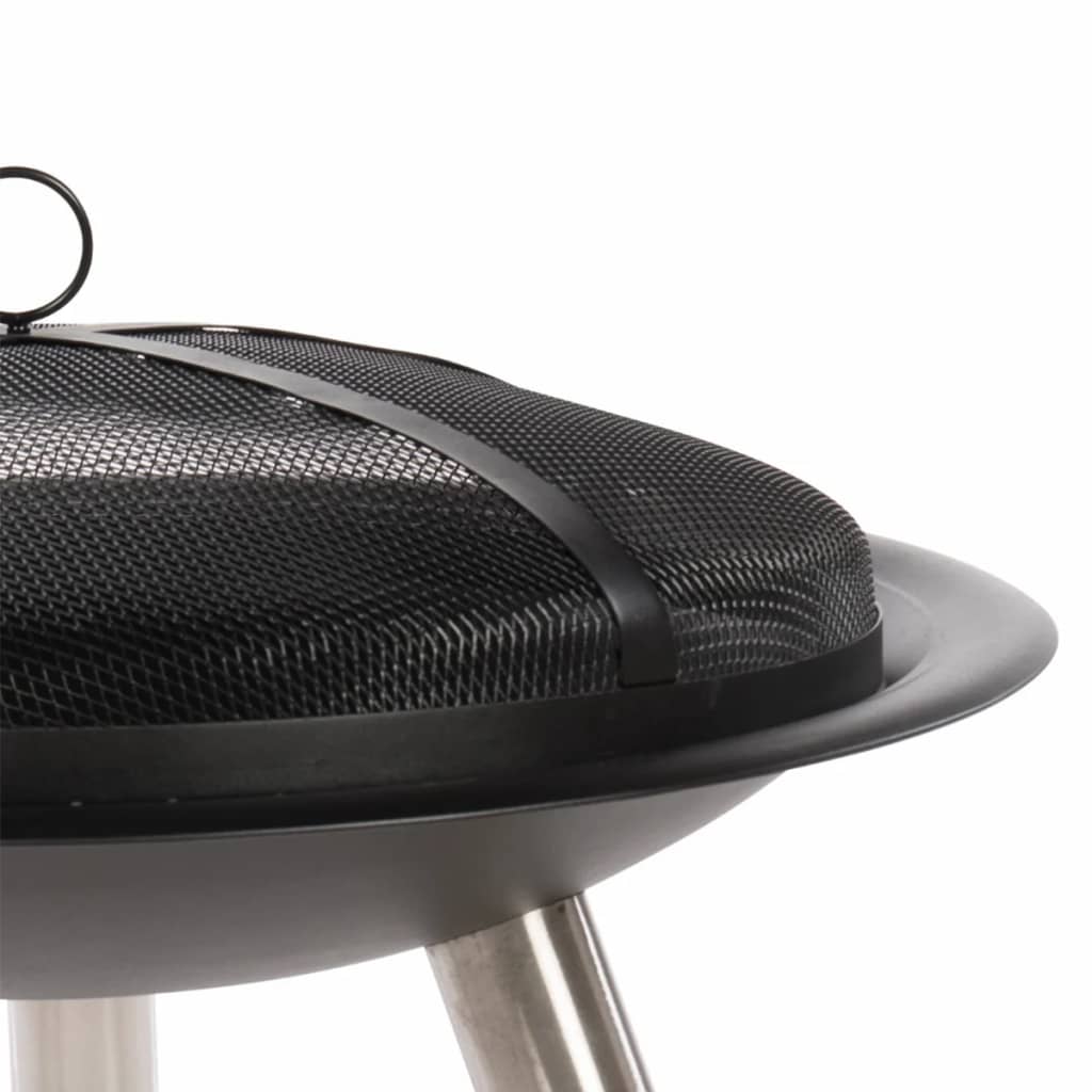 Bålfat Chicago svart stål 75 cm 85013
