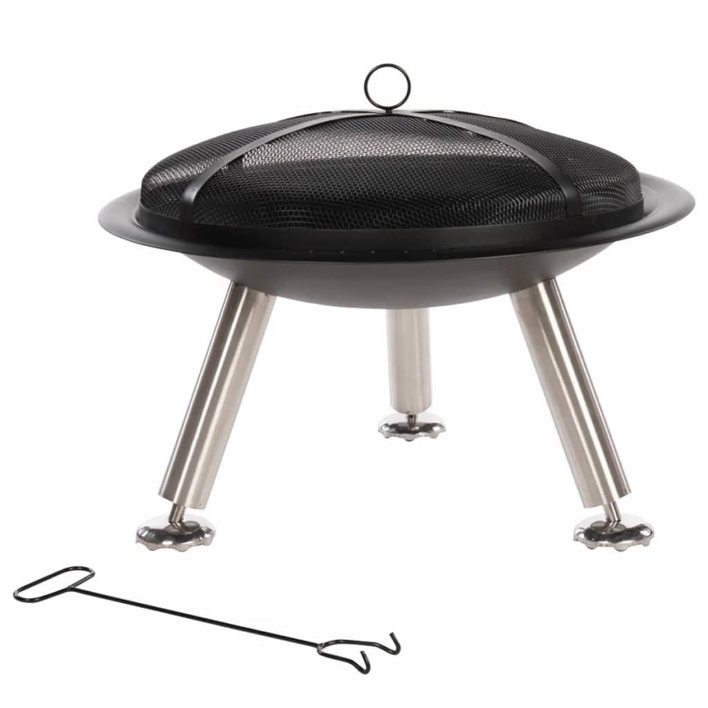 Bålfat Chicago svart stål 75 cm 85013