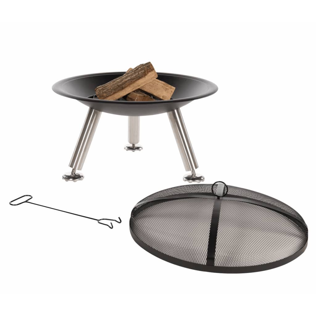 Bålfat Chicago svart stål 75 cm 85013