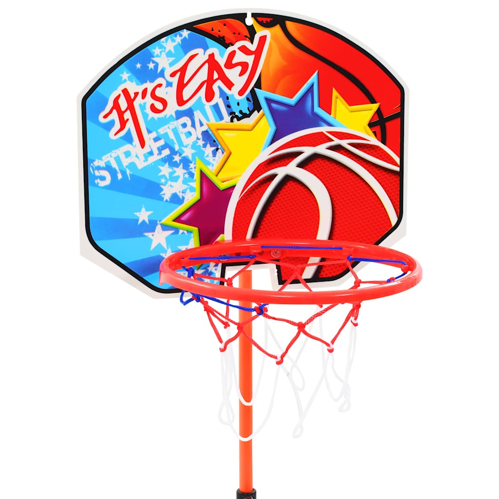 Basketkurvsett med ball for barn