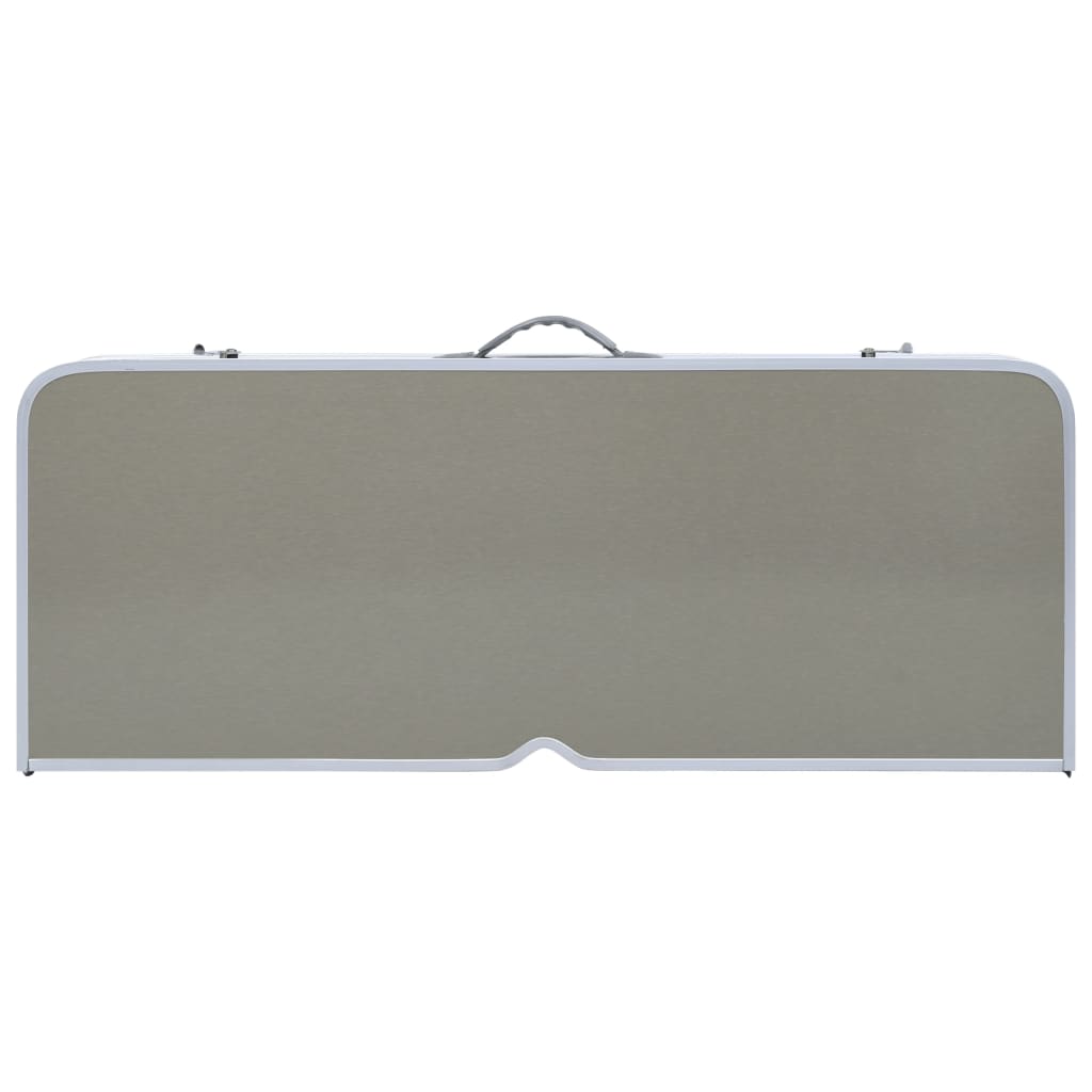 Foldbart campingbord med 4 seter stål aluminium