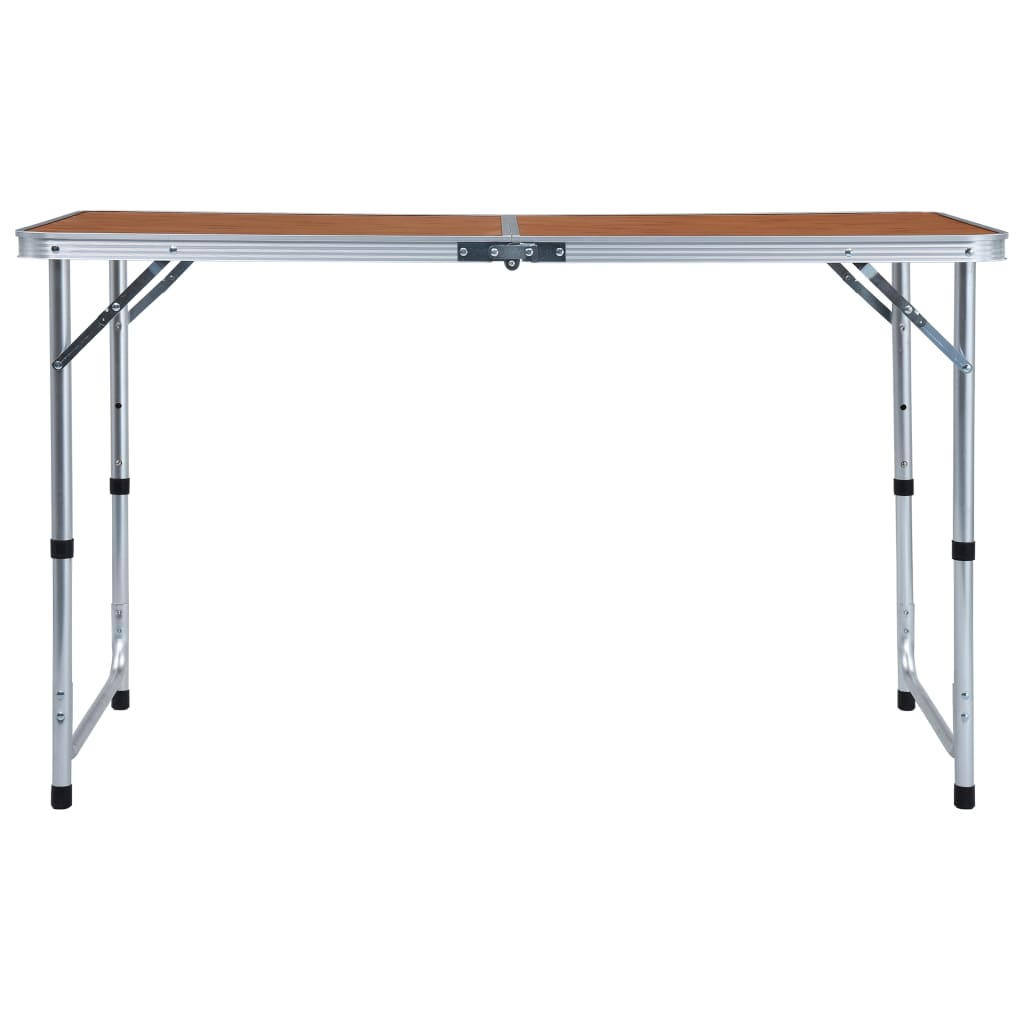 Sammenleggbart campingbord aluminium 120x60 cm