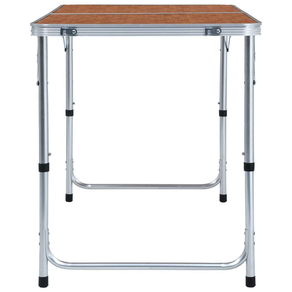 Sammenleggbart campingbord aluminium 120x60 cm