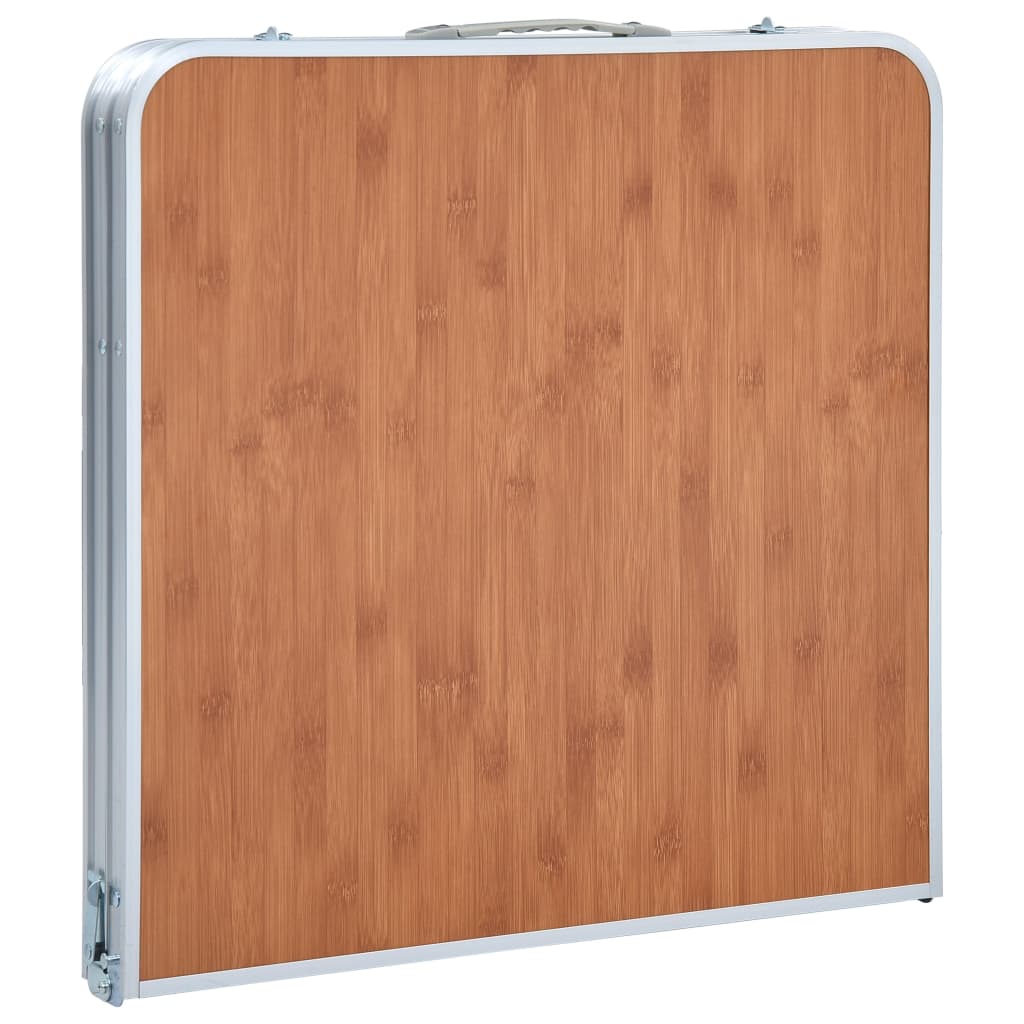 Sammenleggbart campingbord aluminium 120x60 cm