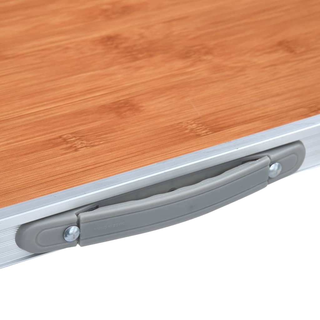 Sammenleggbart campingbord aluminium 120x60 cm