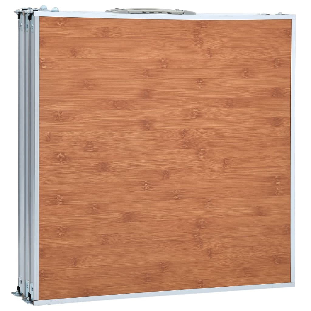 Sammenleggbart campingbord aluminium 180x60 cm
