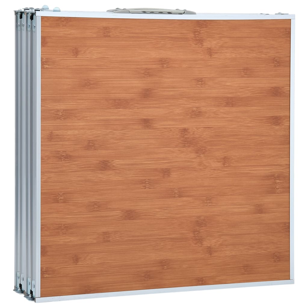 Sammenleggbart campingbord aluminium 240x60 cm