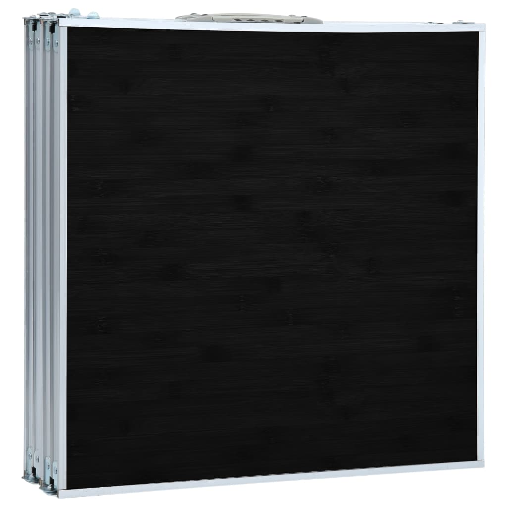Sammenleggbart campingbord grå aluminium 240x60 cm