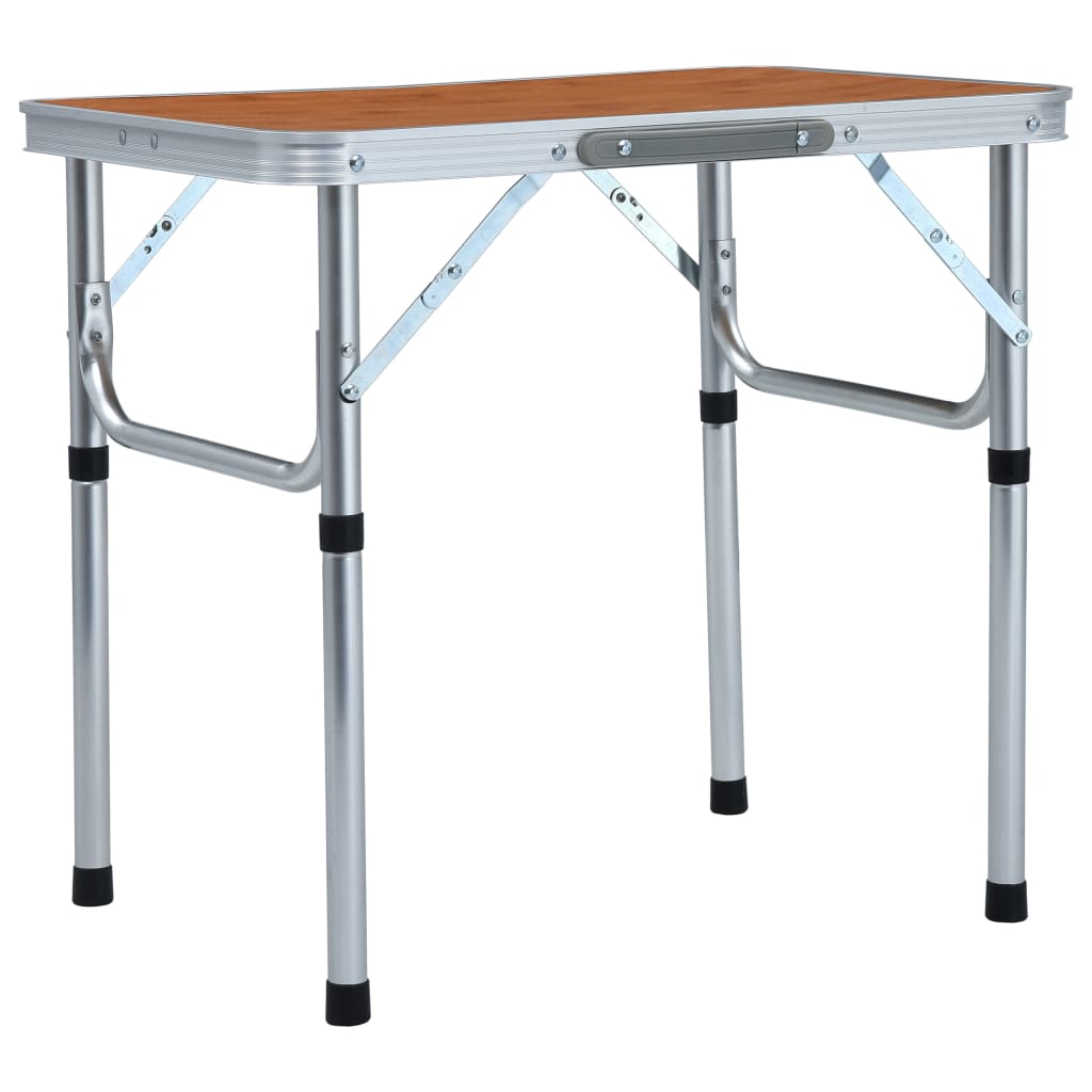 Sammenleggbart campingbord aluminium 60x45 cm