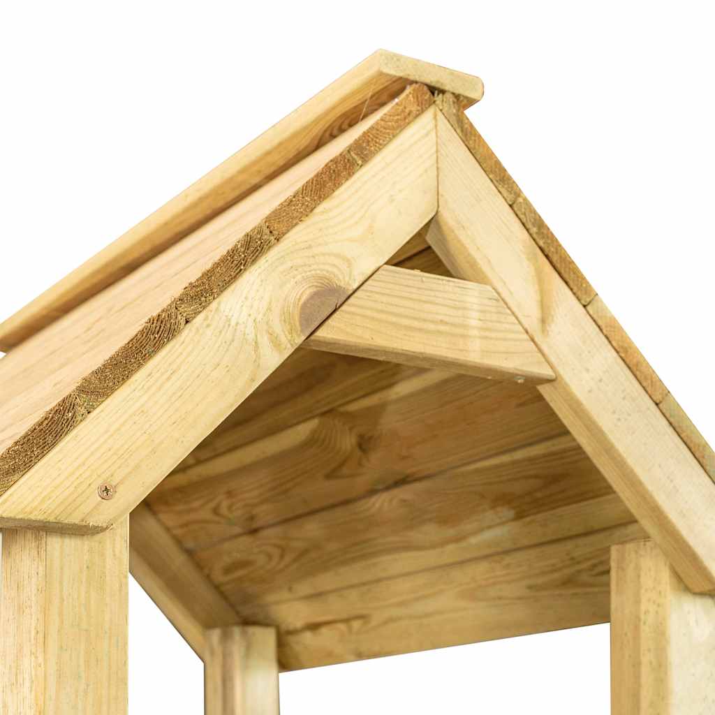 Utendørs lekesett 285x305x226,5 cm impregnert furu