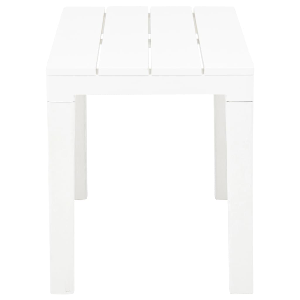Hagebenker 2 stk hvit plast