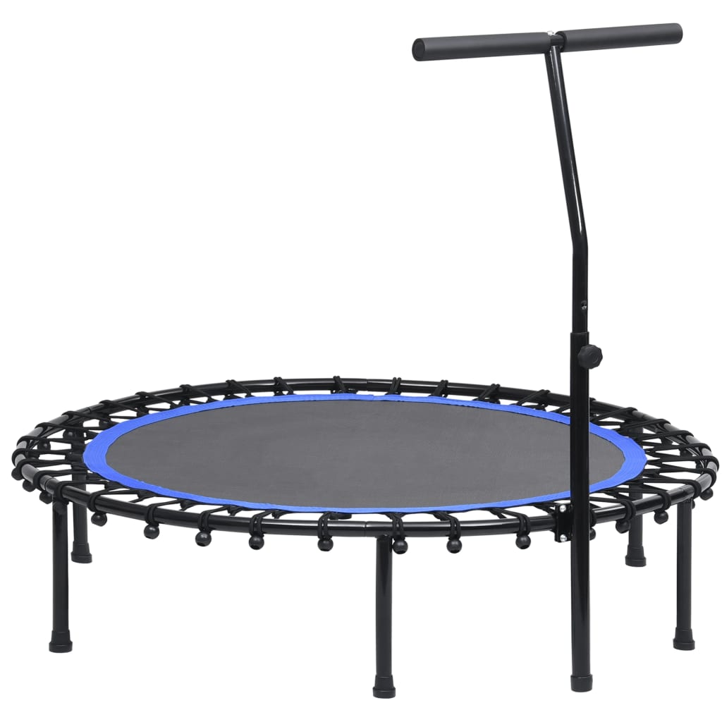 Trim-trampoline med håndtak og sikkerhetspute 122 cm