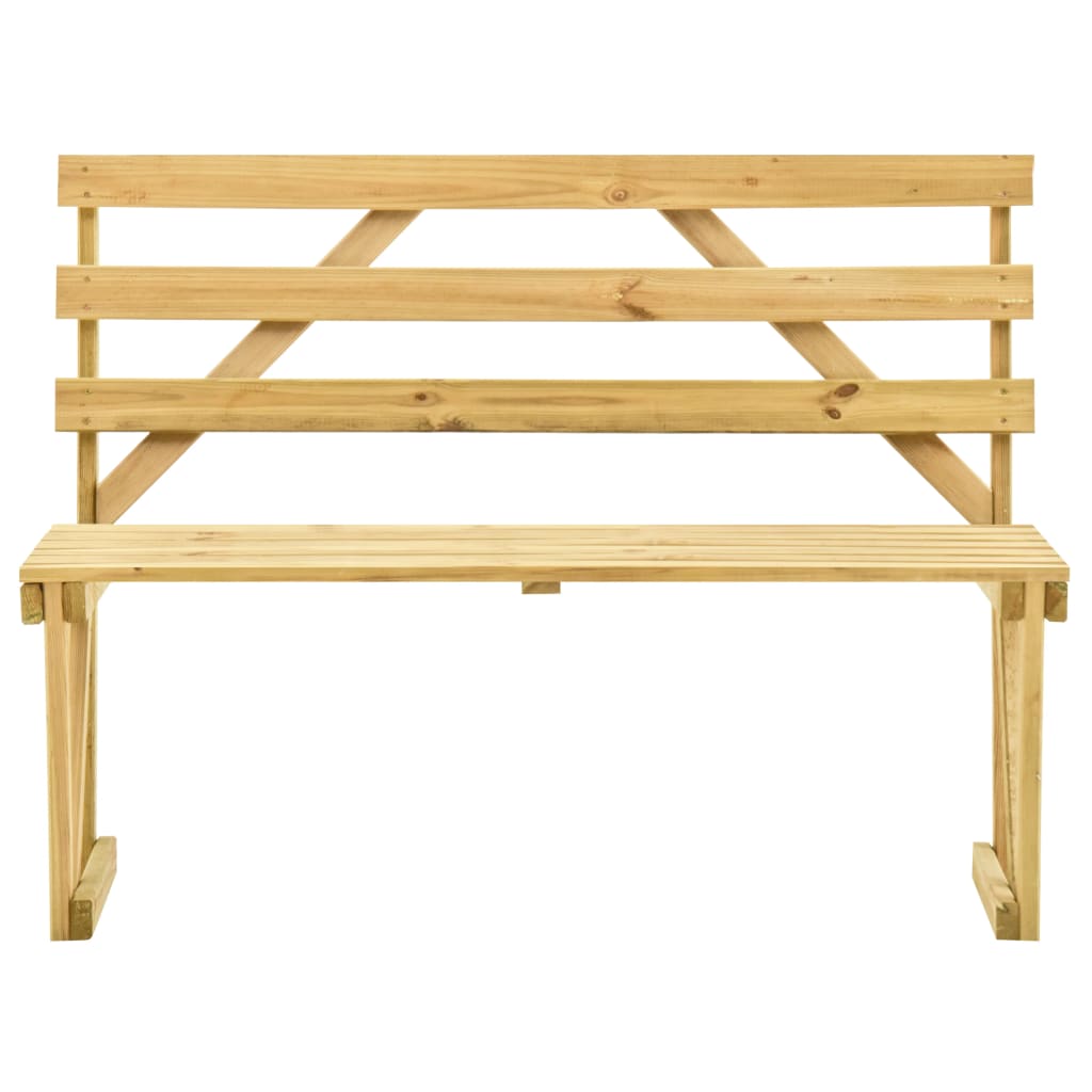 Hagebenk 120 cm impregnert furu