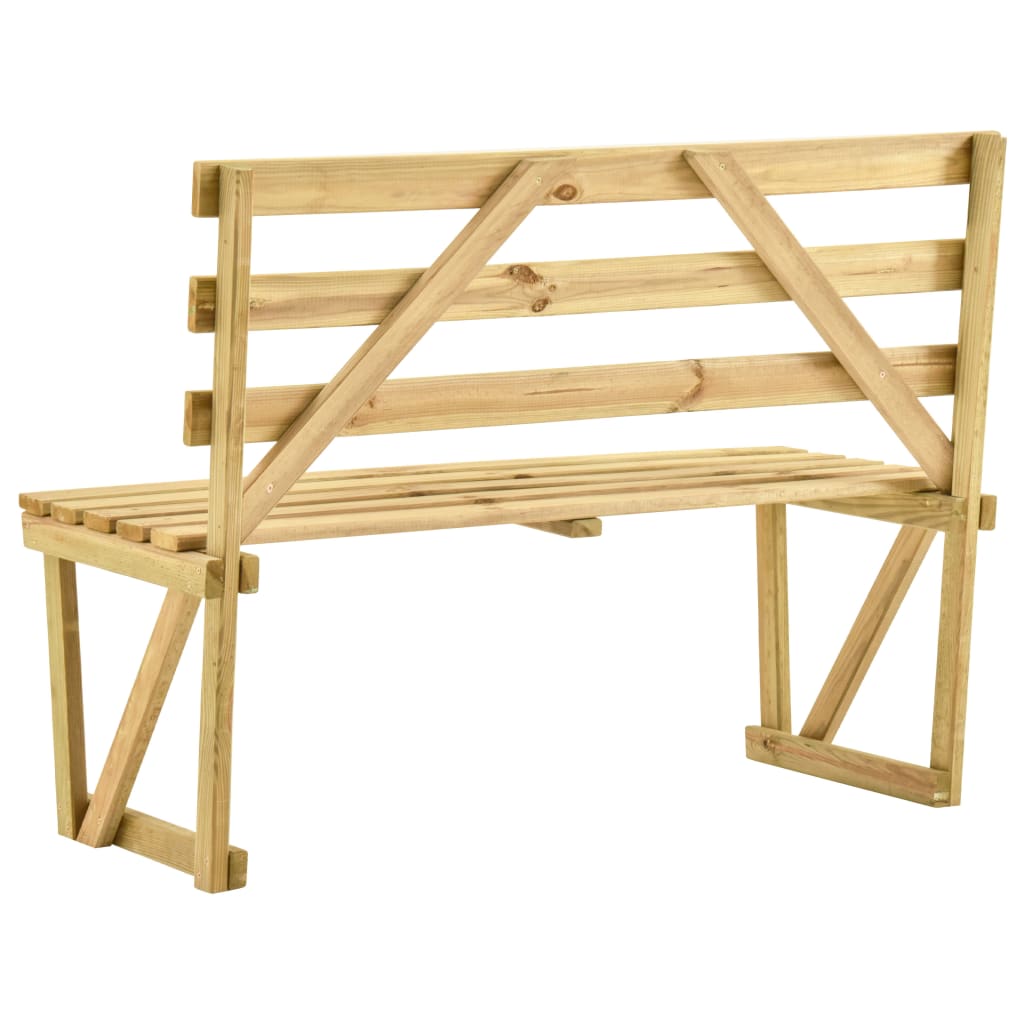 Hagebenk 120 cm impregnert furu