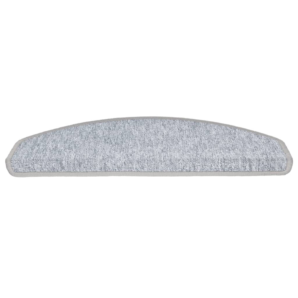 Selvklebende trappematter 10 stk 65x24x4 cm lysegrå