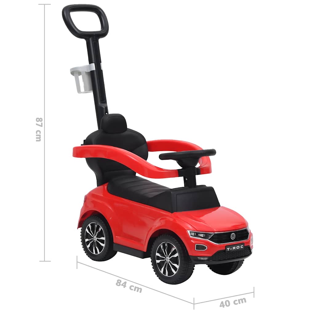 Gåbil Volkswagen T-Roc rød