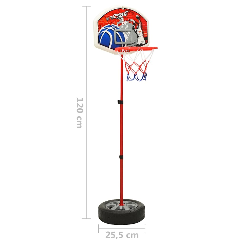 Basketballsett for barn justerbart 120 cm