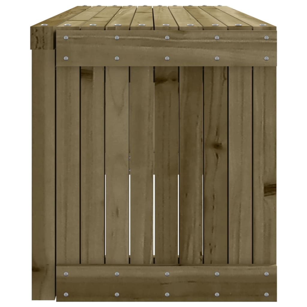 Hagebenk utvidbar 212,5x40,5x45 cm impregnert furu