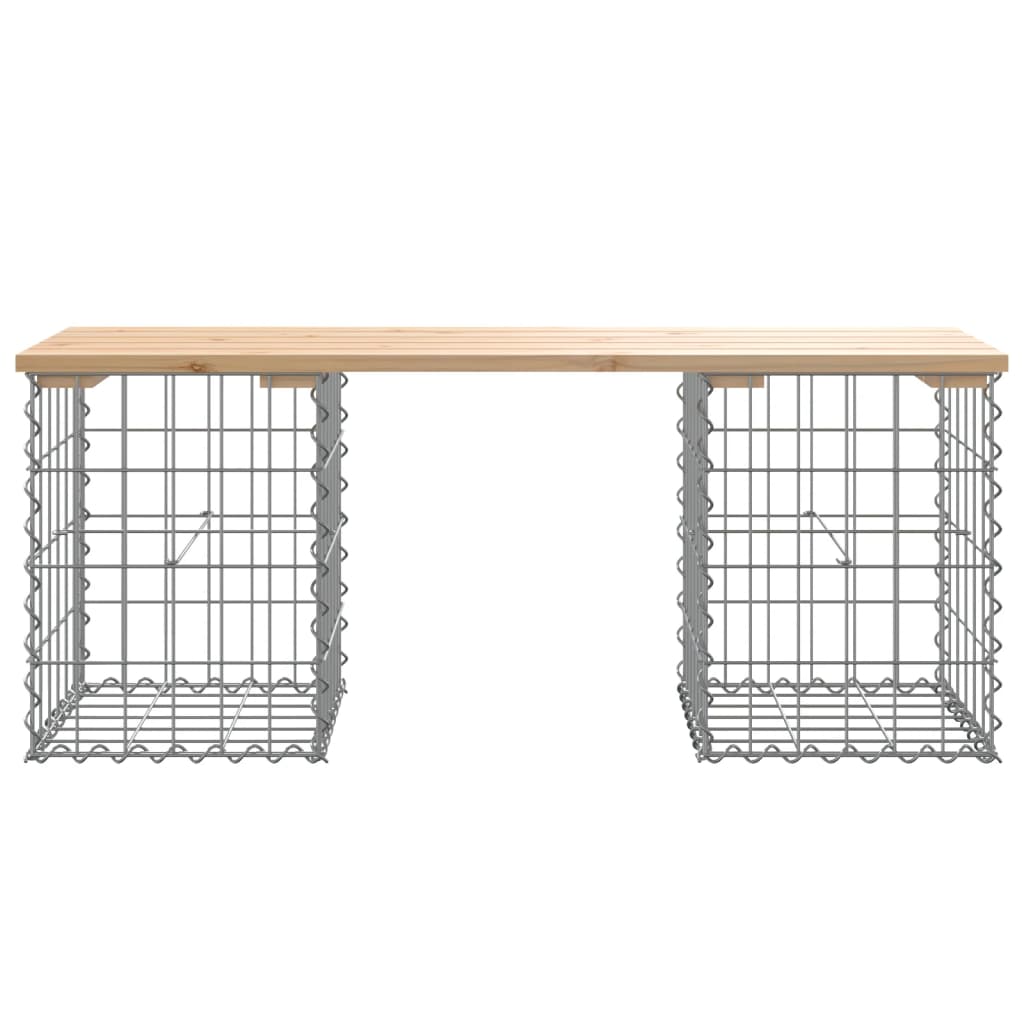 Hagebenk gabiondesign 103x31x42 cm heltre furu