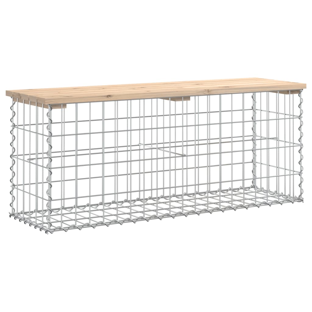 Hagebenk gabiondesign 103x31,5x42 cm heltre furu