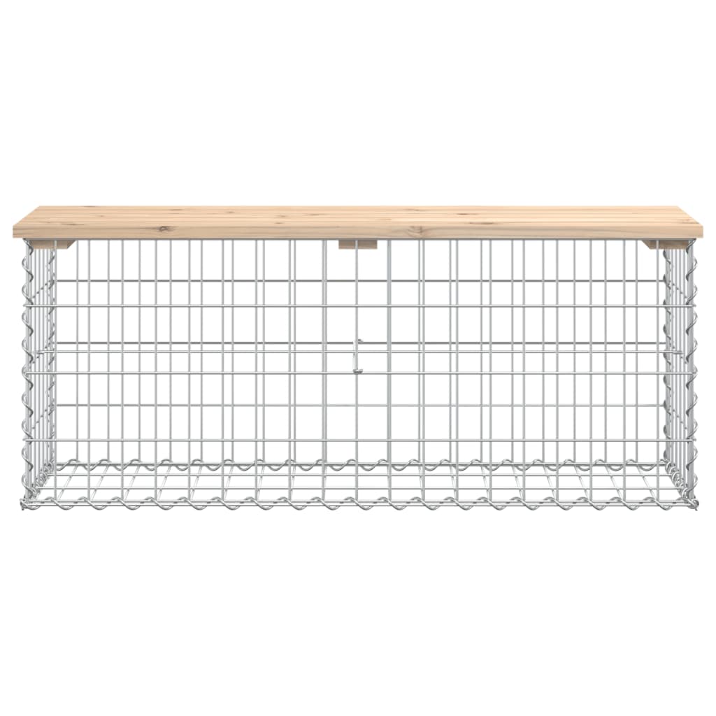 Hagebenk gabiondesign 103x31,5x42 cm heltre furu