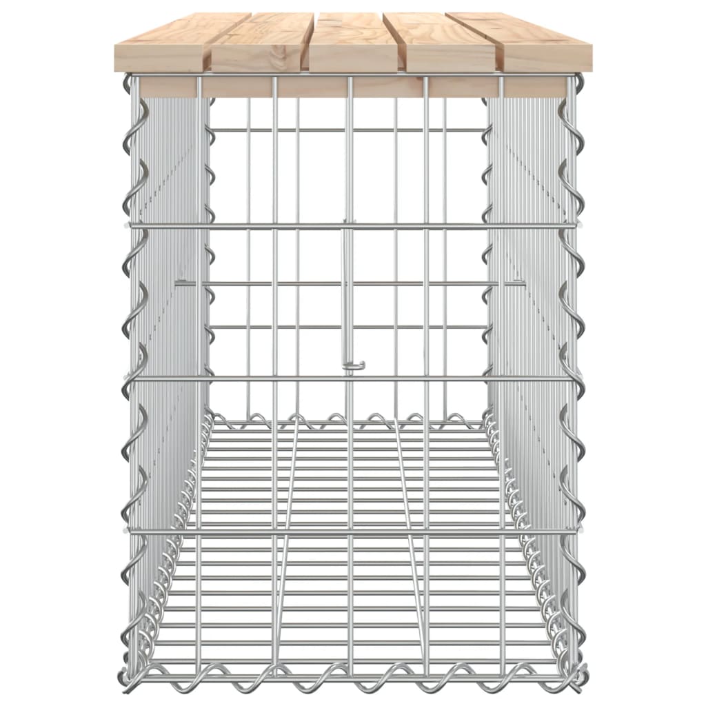 Hagebenk gabiondesign 103x31,5x42 cm heltre furu