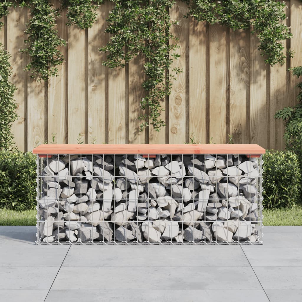 Hagebenk gabiondesign 103x31,5x42 cm heltre douglasgran
