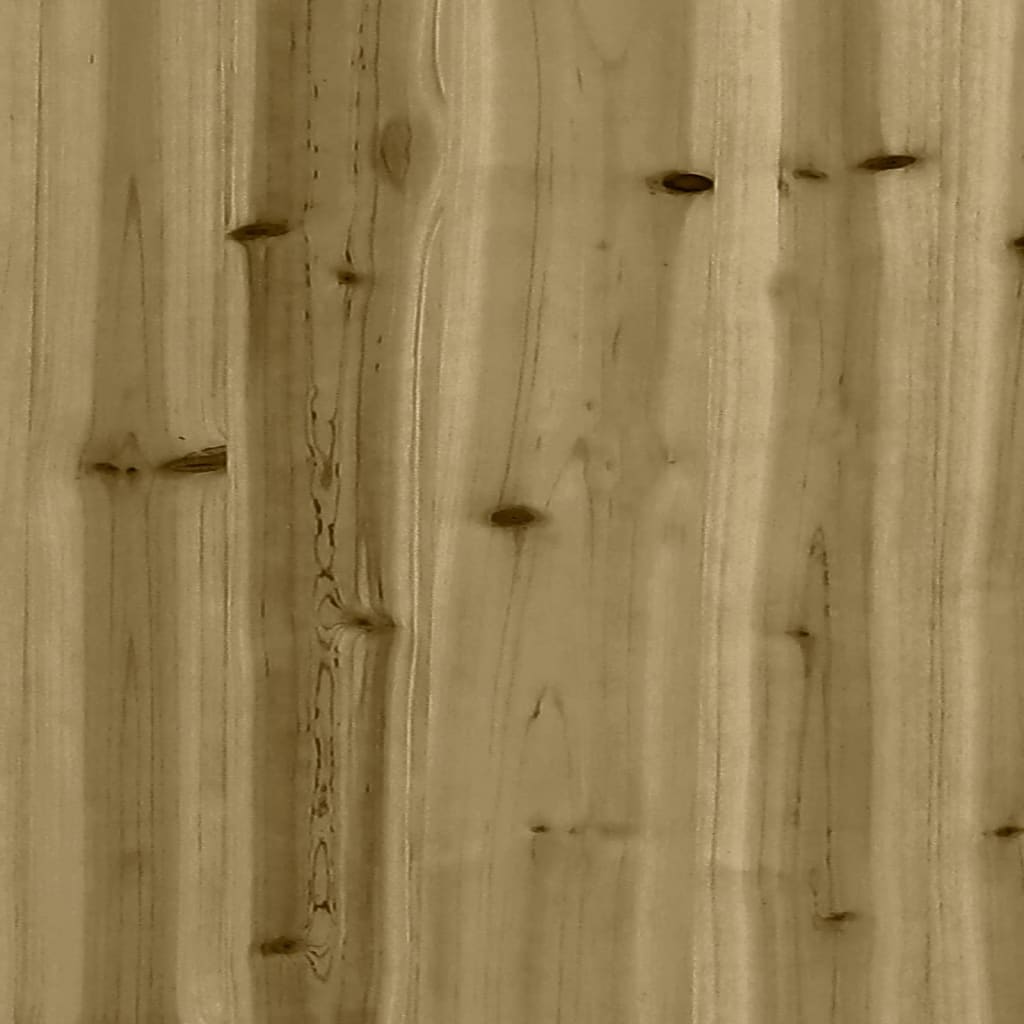 Hagebenk gabiondesign 83x44x42 cm impregnert furu