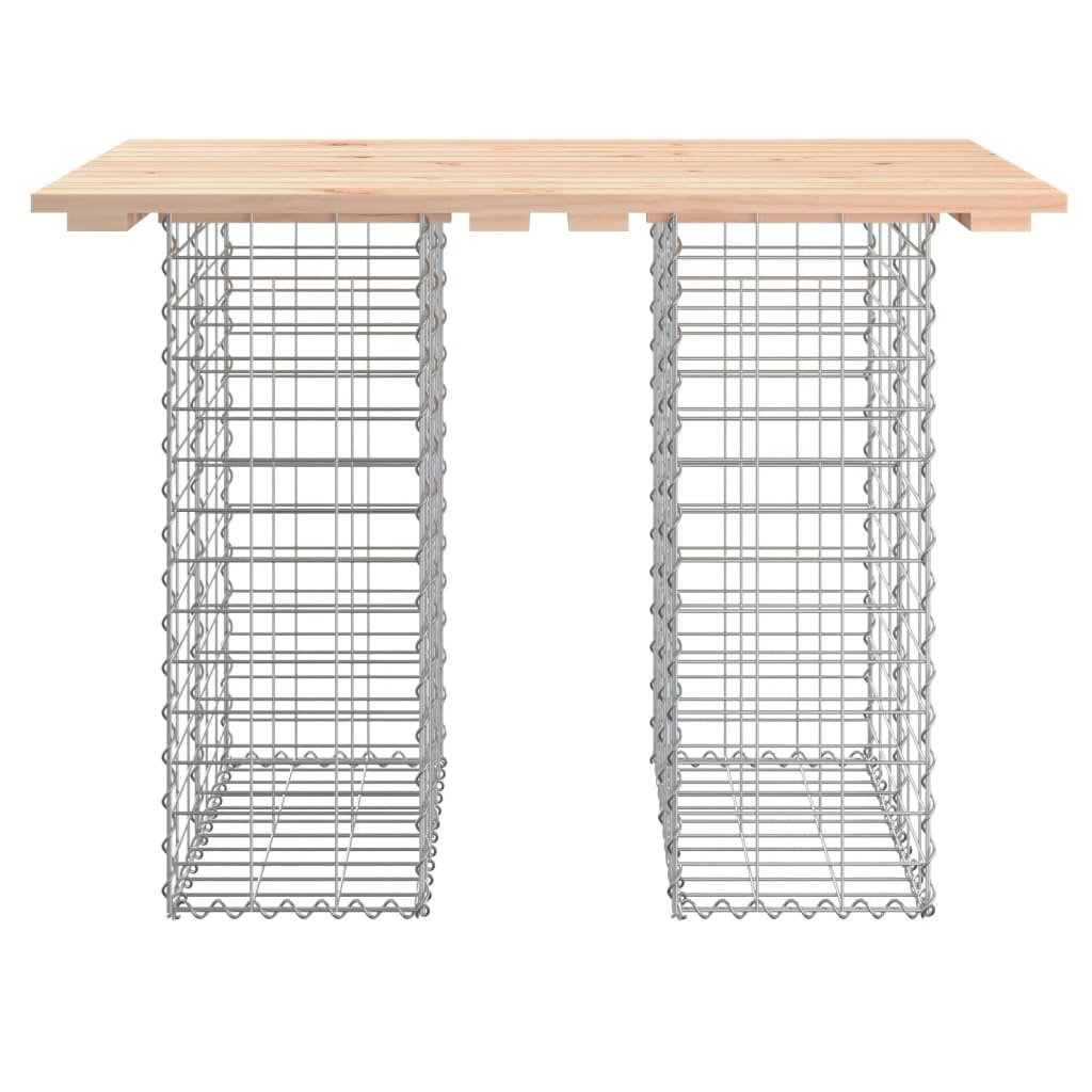 Hagebenk gabiondesign 100x70x72 cm heltre furu