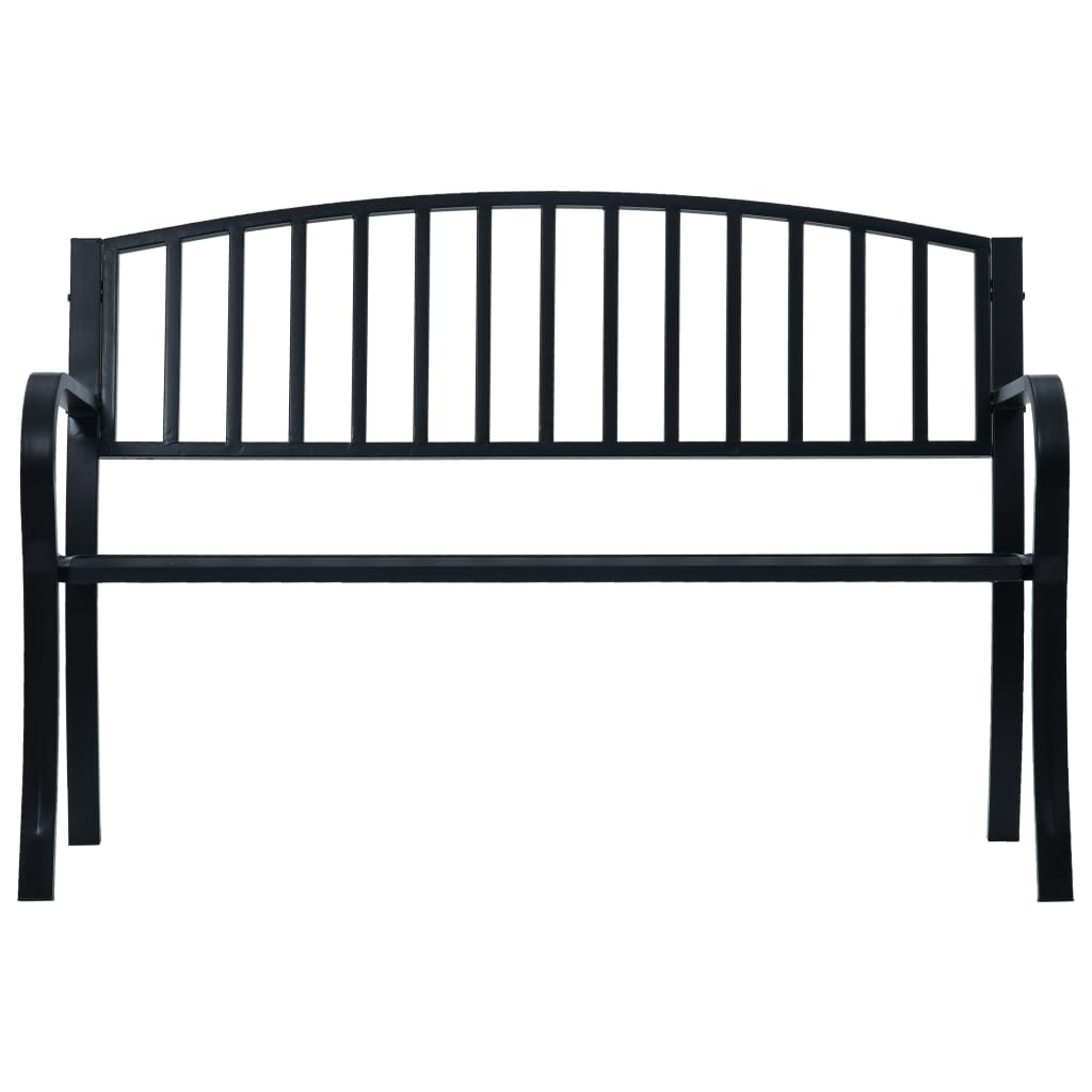 Hagebenk svart 120 cm stål