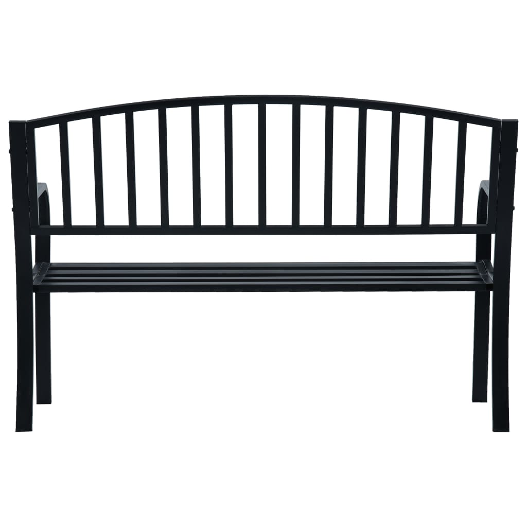 Hagebenk svart 120 cm stål