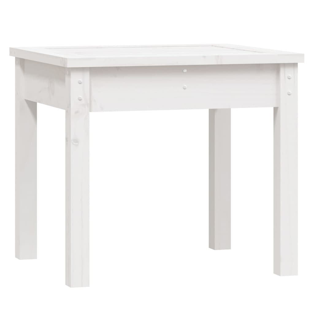 Hagebenk hvit 50x44x45 cm heltre furu
