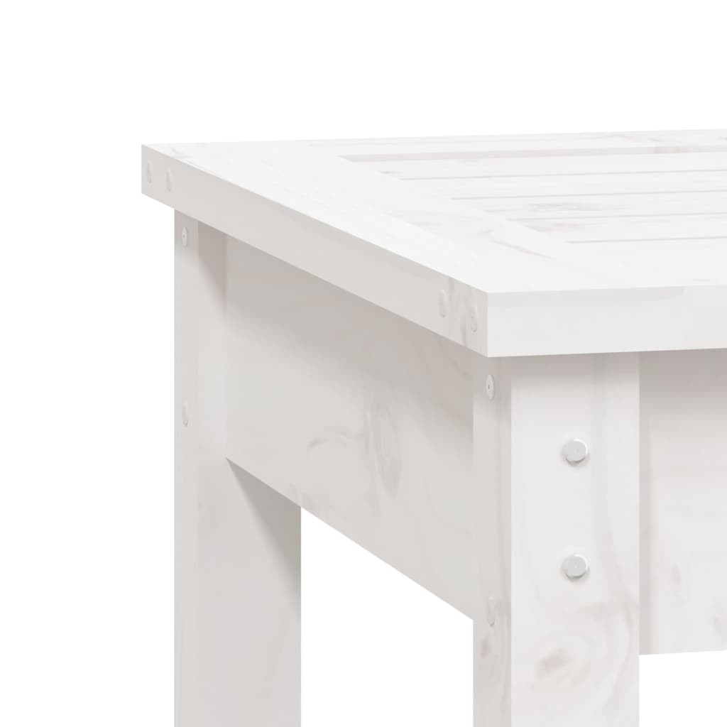 Hagebenk hvit 50x44x45 cm heltre furu