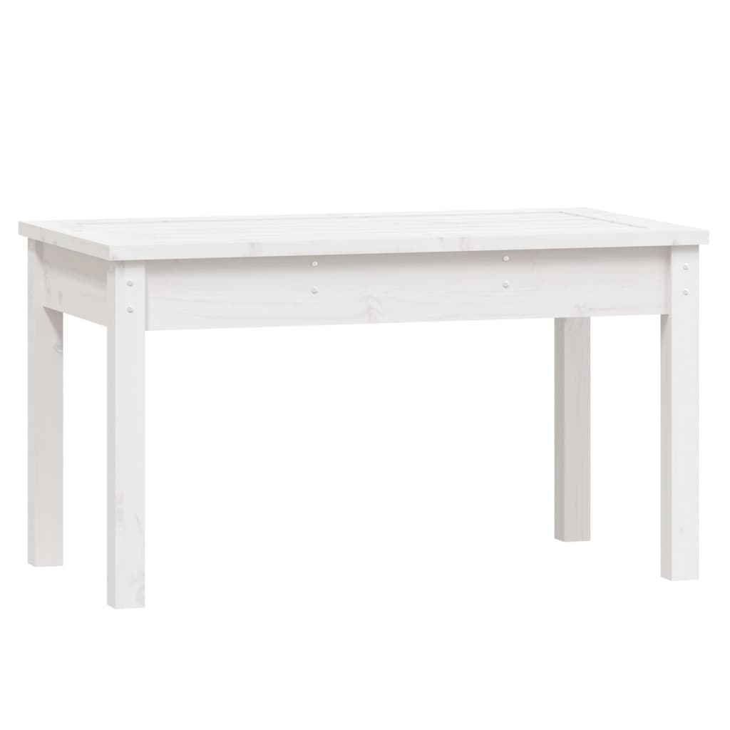 Hagebenk hvit 80x44x45 cm heltre furu