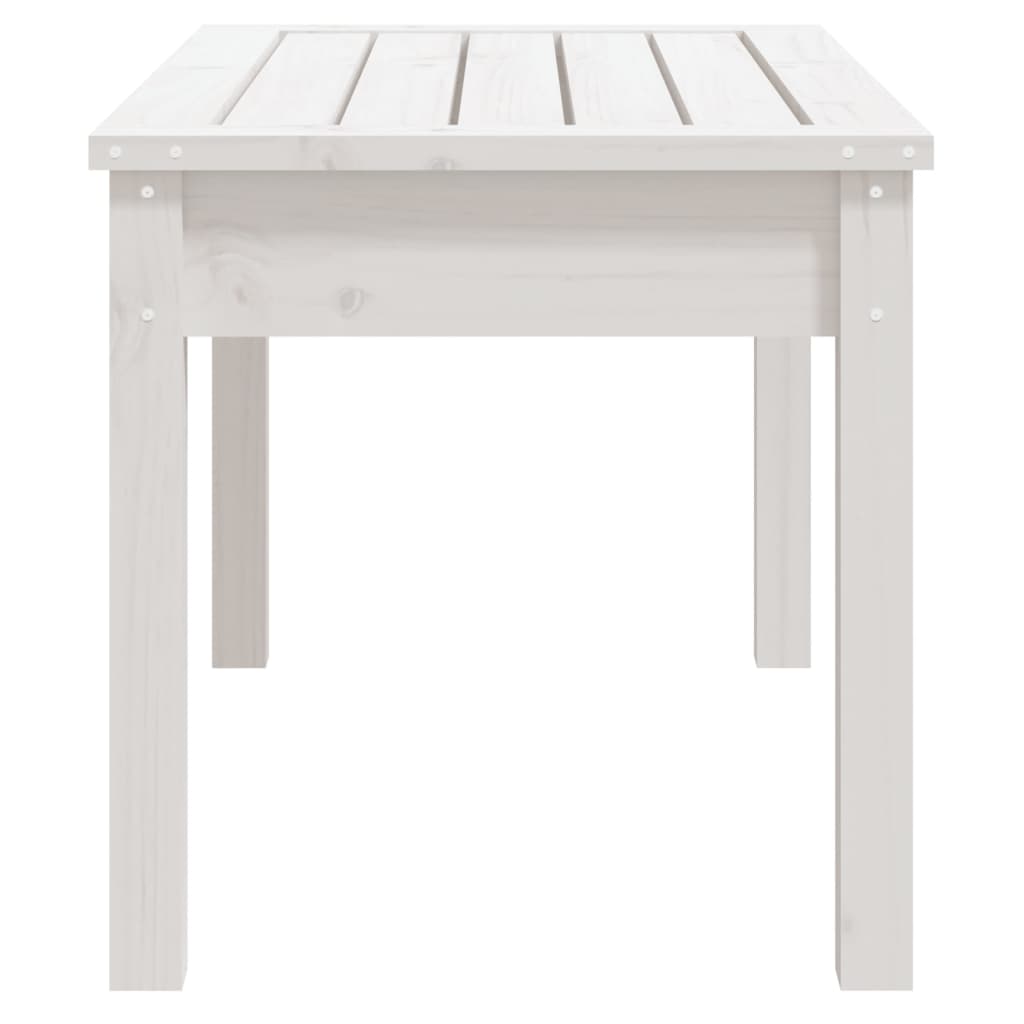 Hagebenk hvit 80x44x45 cm heltre furu