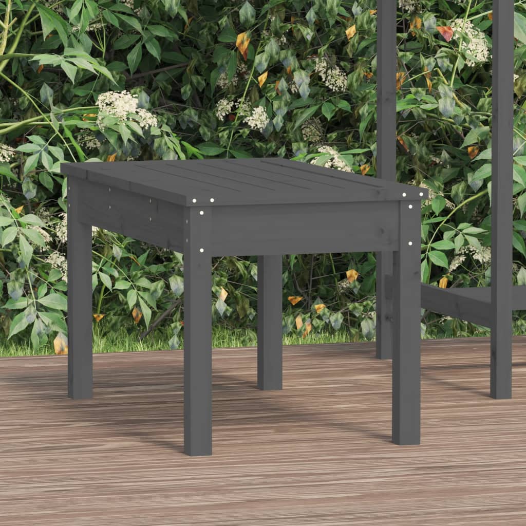 Hagebenk grå 80x44x45 cm heltre furu
