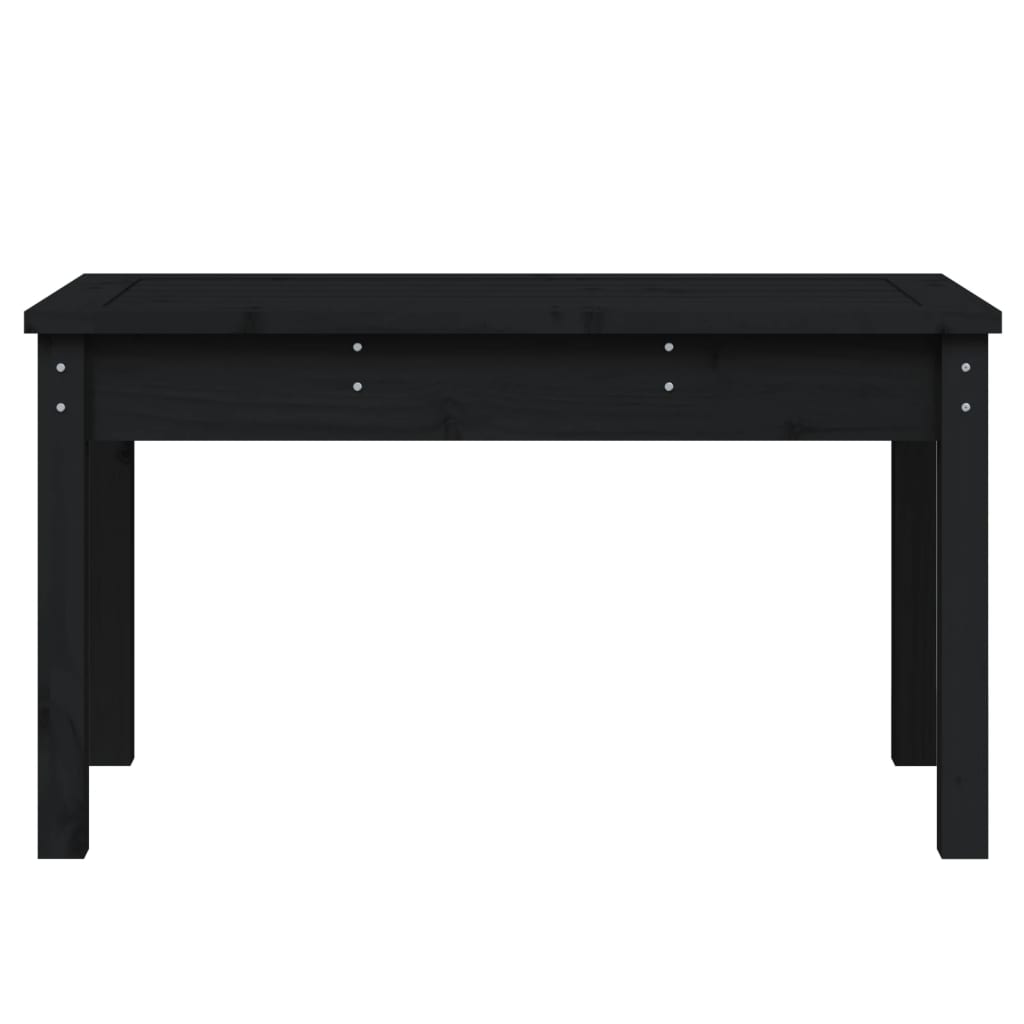 Hagebenk svart 80x44x45 cm heltre furu