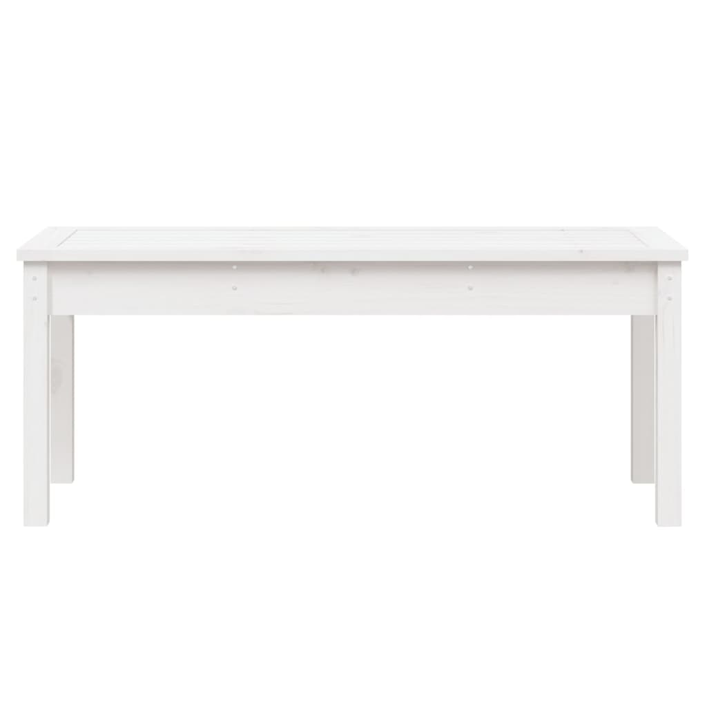 Hagebenk hvit 109x44x45 cm heltre furu