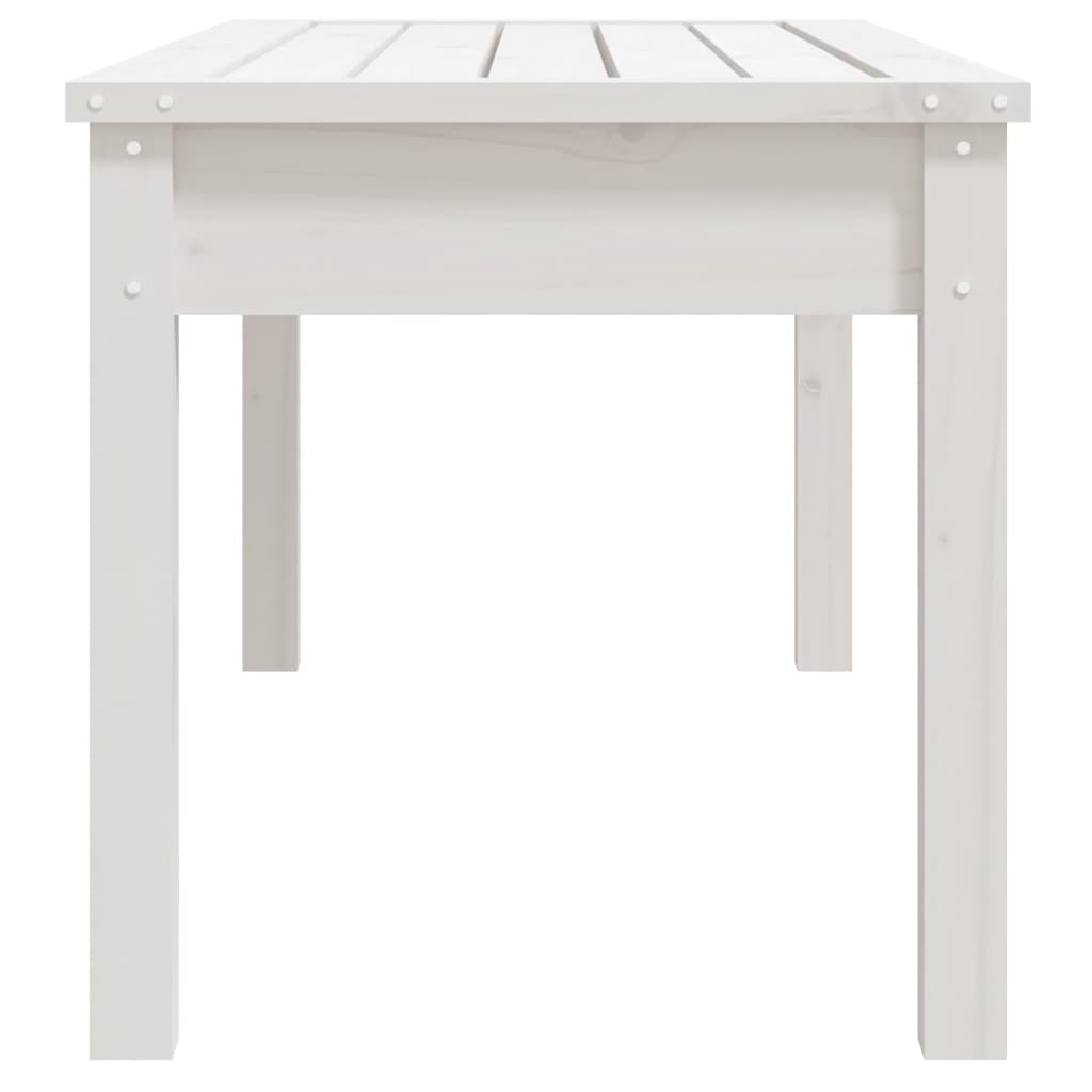 Hagebenk hvit 109x44x45 cm heltre furu