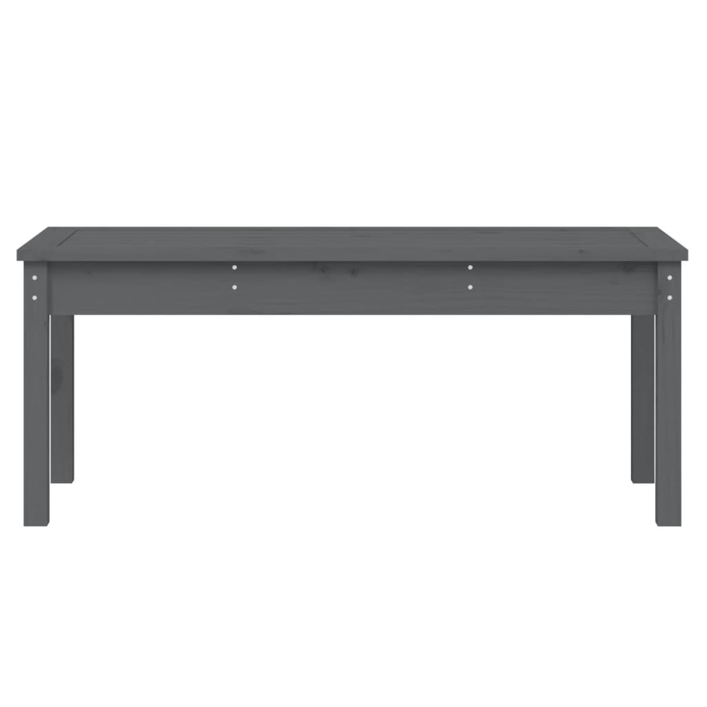 Hagebenk grå 109x44x45 cm heltre furu