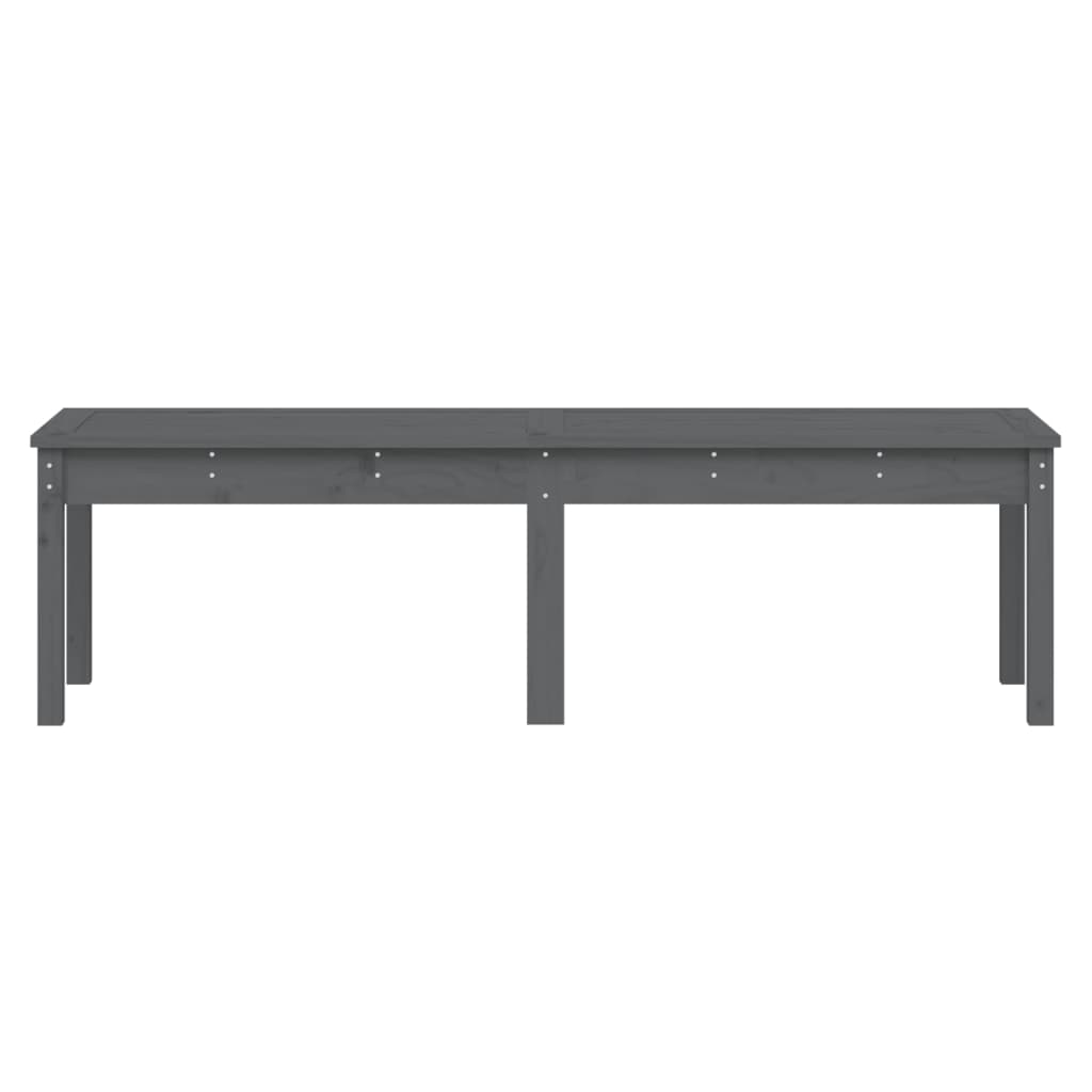 Hagebenk 2 seter grå 159,5x44x45 cm heltre furu