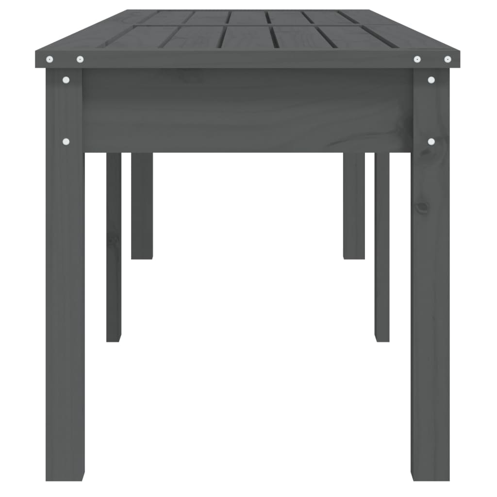 Hagebenk 2 seter grå 159,5x44x45 cm heltre furu