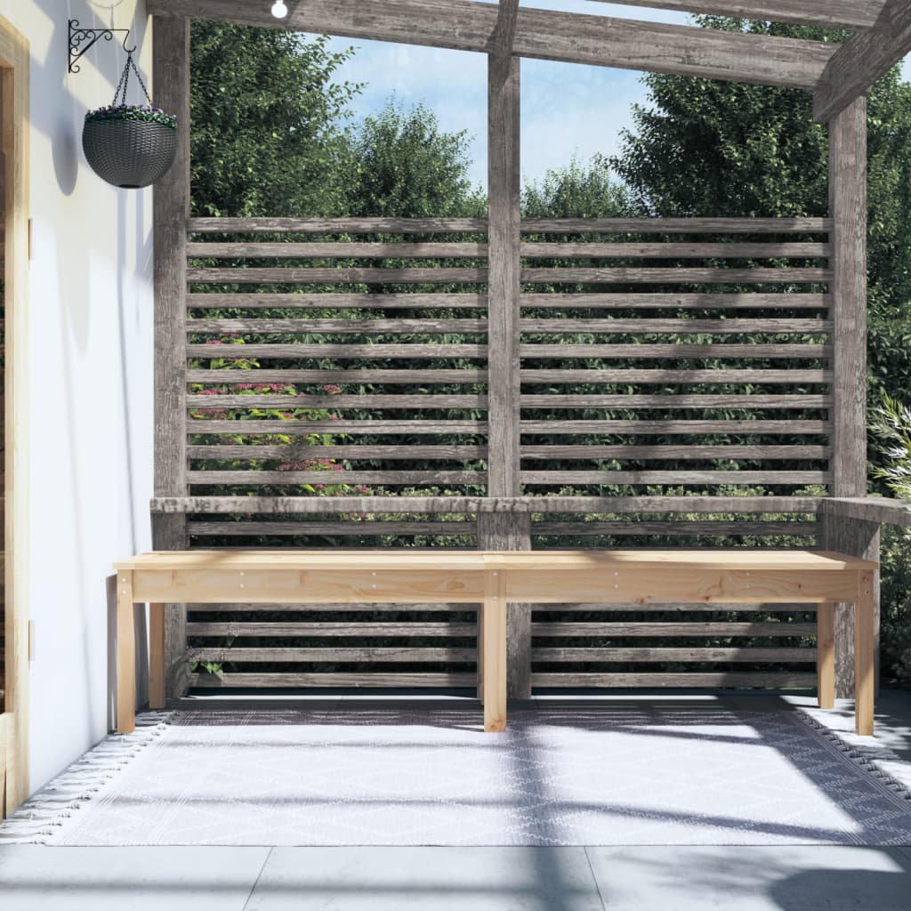 Hagebenk 2 seter 203,5x44x45 cm heltre furu