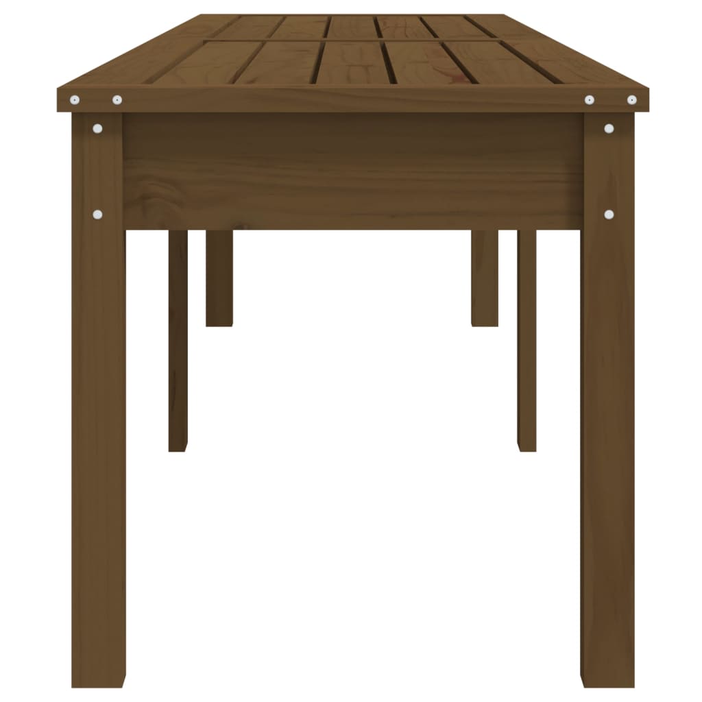 Hagebenk 2 seter honningbrun 203,5x44x45 cm heltre furu