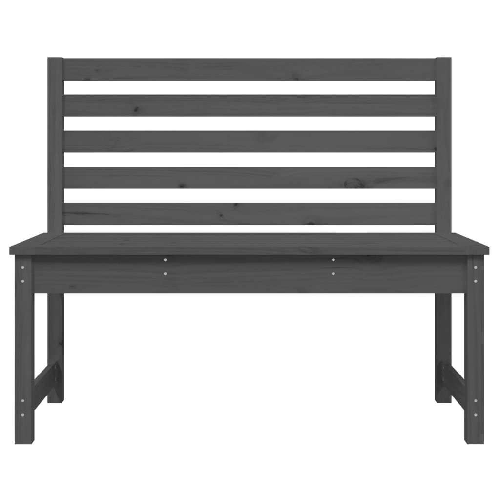 Hagebenk grå 109 cm heltre furu